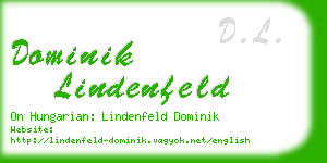 dominik lindenfeld business card
